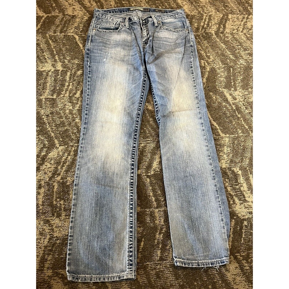 BKE Buckle Derek mens jeans 34L Medium Wash GUC